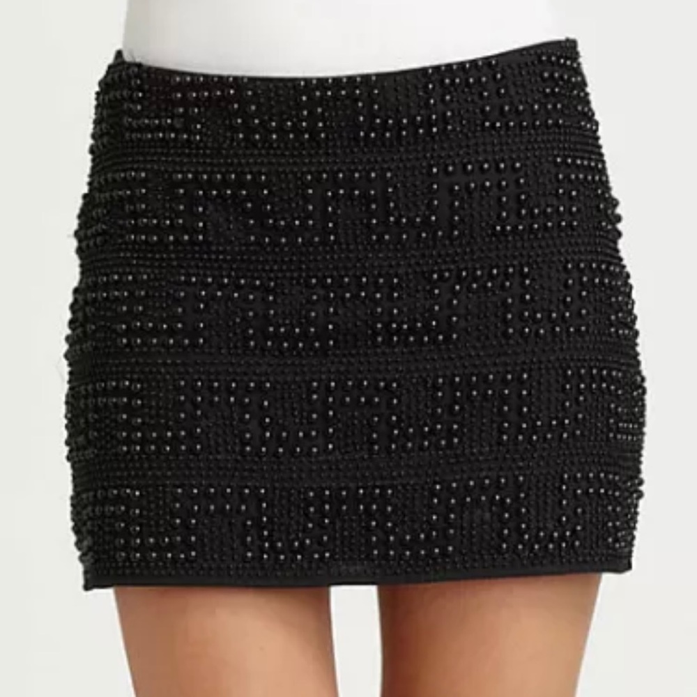 NWT Gryphon Beaded Mini Skirt, XS